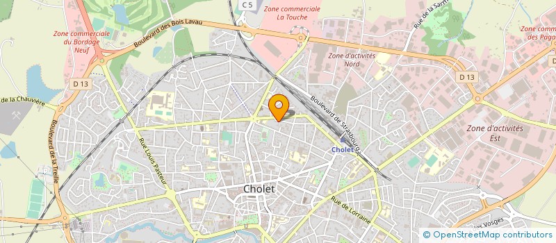localisation de l'entreprise CONFEDERATION GENERALE CADRES à CHOLET