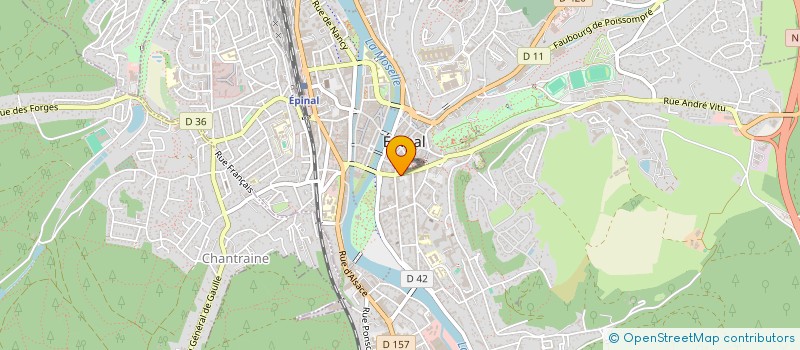 localisation de l'entreprise CONFEDERATION GENERALE CADRES à EPINAL