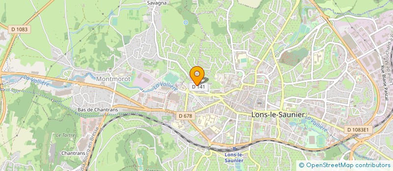 localisation de l'entreprise CONFEDERATION GENERALE DE LALIMENTATION EN DETAIL DU JURA  LONS-LE-SAUNIER