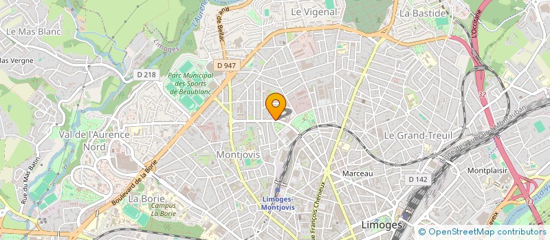 localisation de l'entreprise CONFEDERATION GENERALE DES PME à LIMOGES