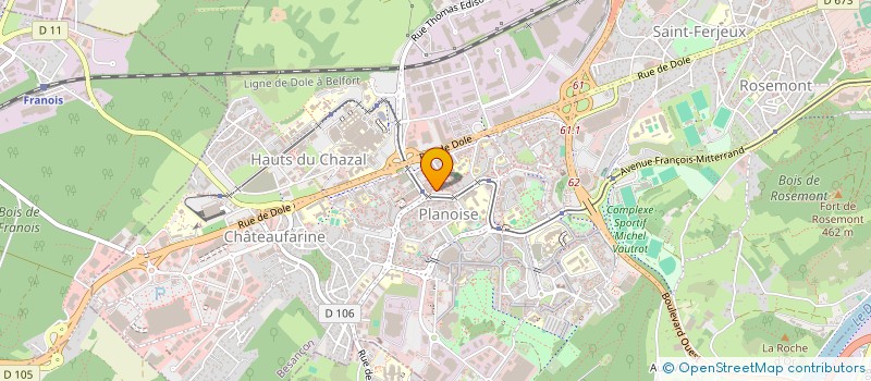 localisation de l'entreprise CONFEDERATION ISLAMIQUE MILLI GORUS COMMUNE DE BESANCON  BESANCON