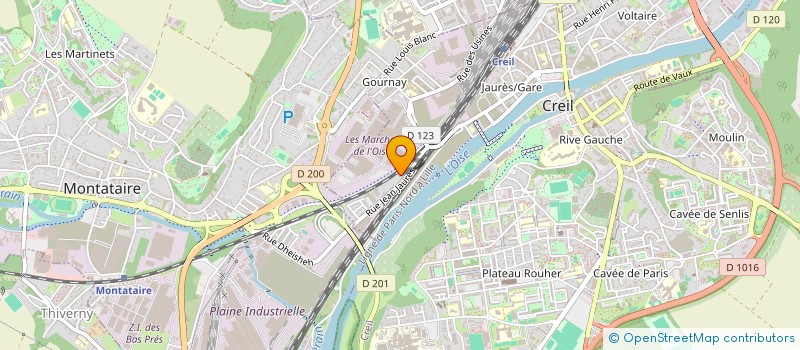 localisation de l'entreprise CONFEDERATION ISLAMIQUE MILLI GORUS COMMUNE DE CREIL  CREIL