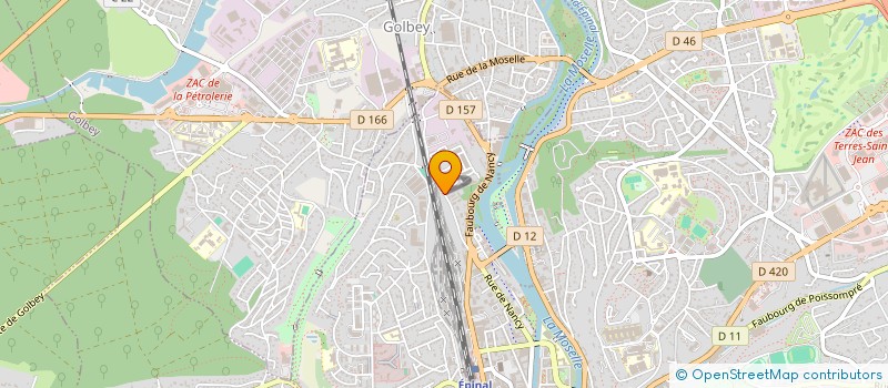 localisation de l'entreprise CONFEDERATION LOGEMENT CONSOMMATION ET CADRE DE VIE DES VOSGES  EPINAL