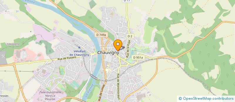 localisation de l'entreprise CONFEDERATION MUSICALE DE FRANCE - FEDERATION DE LA VIENNE  CHATELLERAULT