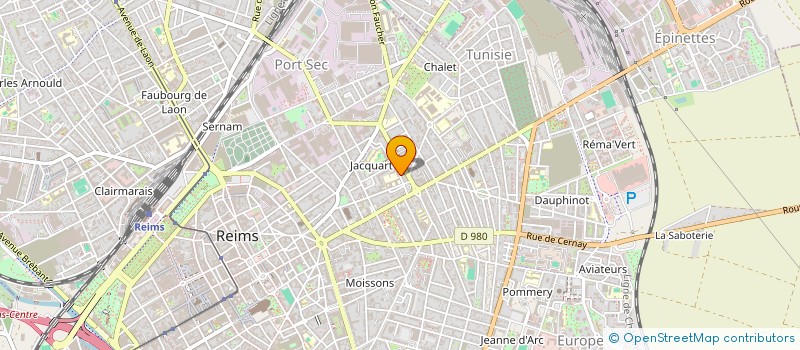 localisation de l'entreprise CONFEDERATION NATIONALE DE DANSE CHAMPAGNE ARDENNE  REIMS