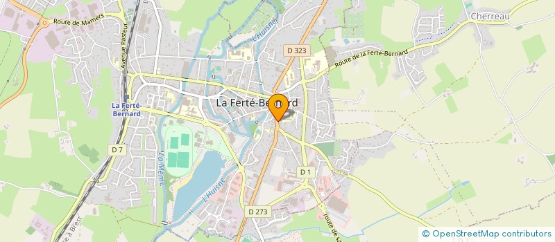 localisation de l'entreprise CONFEDERATION NATIONALE DE DANSE PAYS DE LOIRE  LA FERTE-BERNARD