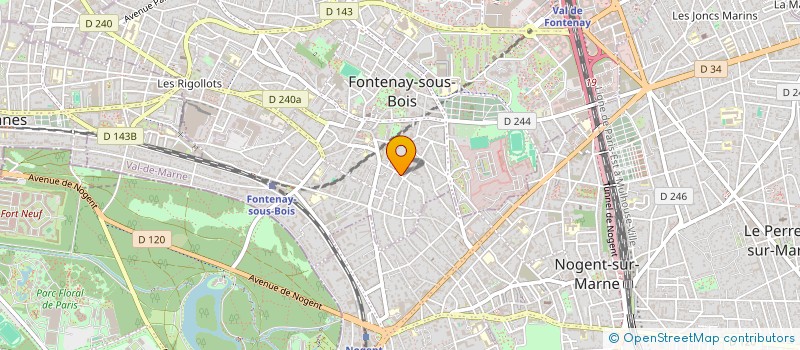 localisation de l'entreprise CONFEDERATION NATIONALE DE DANSE REGION PARIS - ILE-DE-FRANCE à FONTENAY-SOUS-BOIS