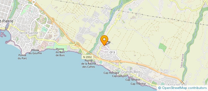 localisation de l'entreprise CONFEDERATION NATIONALE DE L'ARTISANAT DES METIERS DE SERVICE REUNION  SAINT-LEU