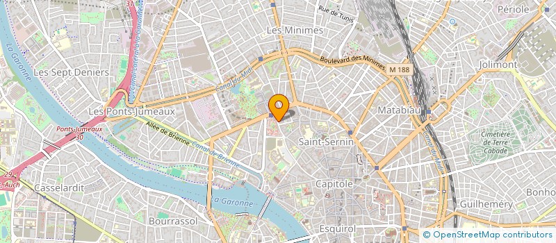 localisation de l'entreprise CONFEDERATION NATIONALE DE L'ARTISANAT, DES METIERS ET DES SERVICES DE LA HAUTE GARONNE à TOULOUSE