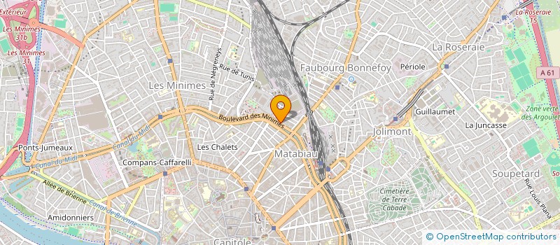 localisation de l'entreprise CONFEDERATION NATIONALE DE LA DANSE EN MIDI PYRENEES  TOULOUSE