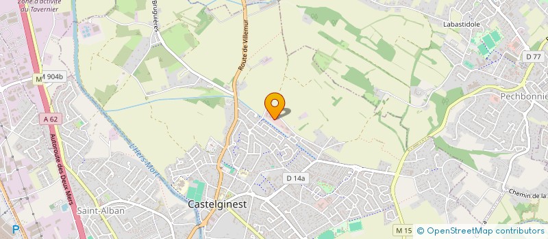 localisation de l'entreprise CONFEDERATION NATIONALE DES COLLECTEURS DE DECHETS SPECIAUX  CASTELGINEST