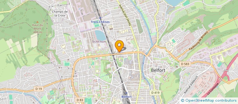 localisation de l'entreprise CONFEDERATION NATIONALE DU LOGEMENT à BELFORT