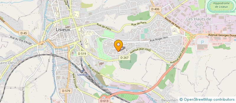 localisation de l'entreprise CONFEDERATION NATIONALE DU LOGEMENT CNL FEDERATION DU CALVADOS à LISIEUX