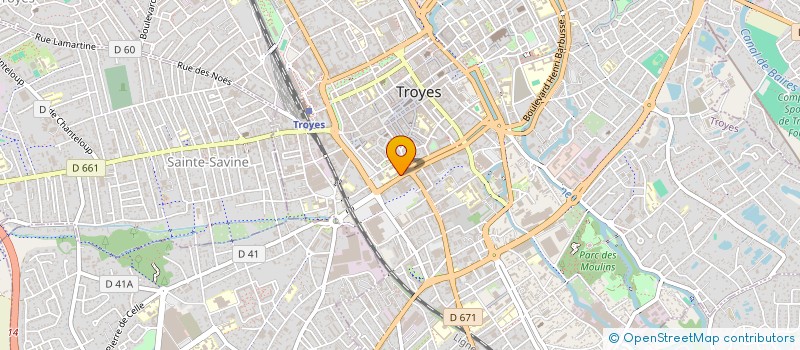 localisation de l'entreprise CONFEDERATION NATIONALE DU LOGEMENT - FEDERATION DE L'AUBE  TROYES