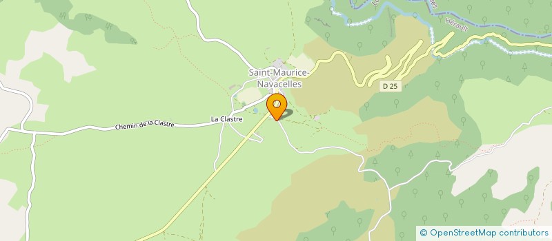 localisation de l'entreprise CONFEDERATION PAYSANNE DE L'HERAULT  SAINT-MAURICE-NAVACELLES