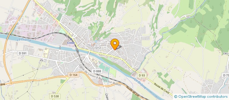 localisation de l'entreprise CONFEDERATION PAYSANNE DE LA DROME à CREST