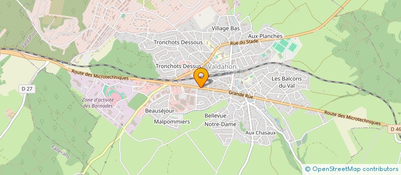 localisation de l'entreprise CONFEDERATION PAYSANNE DU DOUBS à VALDAHON