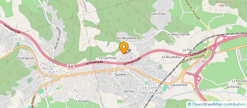 localisation de l'entreprise CONFEDERATION PAYSANNE DU VAR à LE CANNET-DES-MAURES