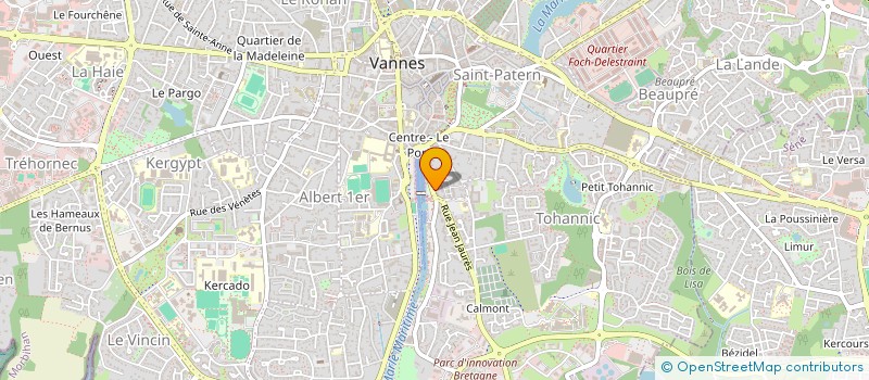 localisation de l'entreprise CONFEDERATION SYNDIC FAMILLES ASS VANNES à VANNES