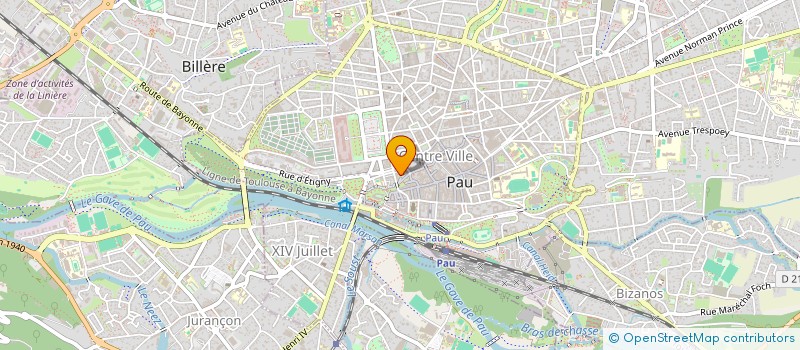 localisation de l'entreprise CONFEDERATION SYNDICALE CADRE DE VIE à PAU