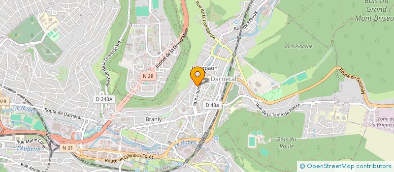 localisation de l'entreprise CONFEDERATION SYNDICALE DES FAMILLES à DARNETAL