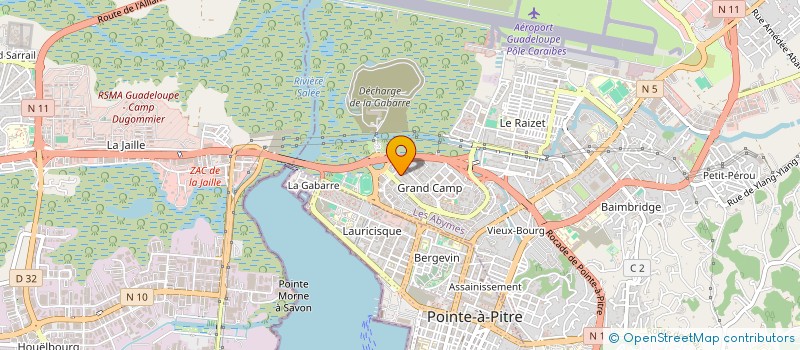 localisation de l'entreprise CONFEDERATION SYNDICALE DES FAMILLES DE LA GUADELOUPE à LES ABYMES