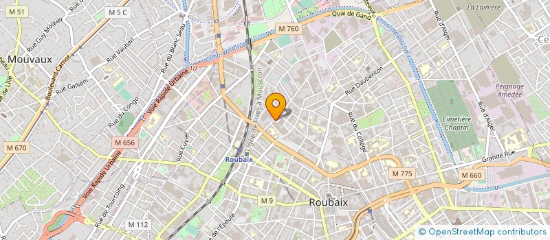 localisation de l'entreprise CONFEDERATION SYNDICALE DU CADRE DE VIE  ROUBAIX