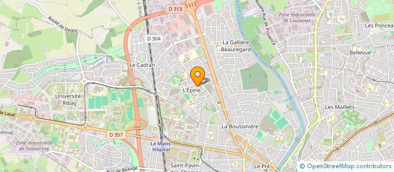 localisation de l'entreprise CONFEDERATION SYNDICALE DU CADRE DE VIE  LE MANS