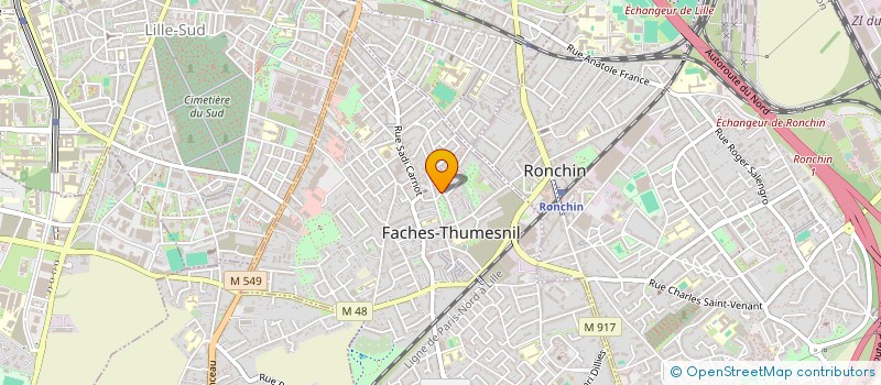 localisation de l'entreprise CONFEDERATION SYNDICALE DU CADRE DE VIE à FACHES-THUMESNIL