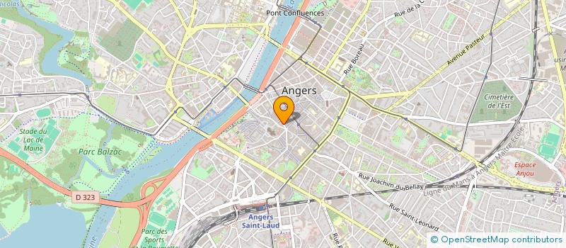 localisation de l'entreprise CONFEDERATION VIGNERONS VAL DE LOIRE à ANGERS