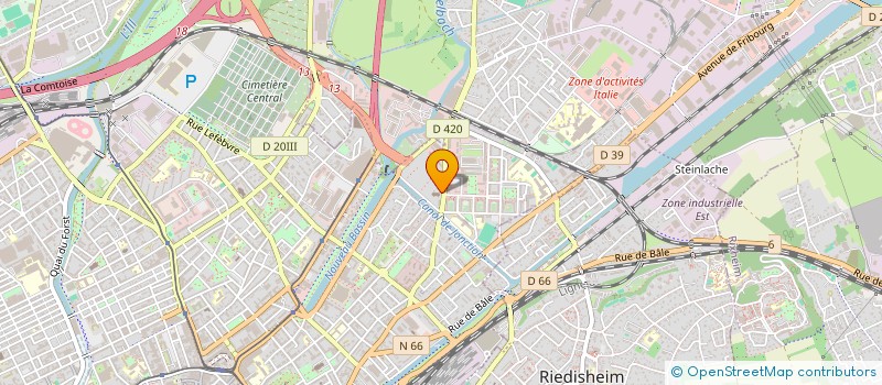 localisation de l'entreprise CONFERENCE DE SAINT-VINCENT DE PAUL DE LA PAROISSE SAINT JEAN BOSCO  MULHOUSE