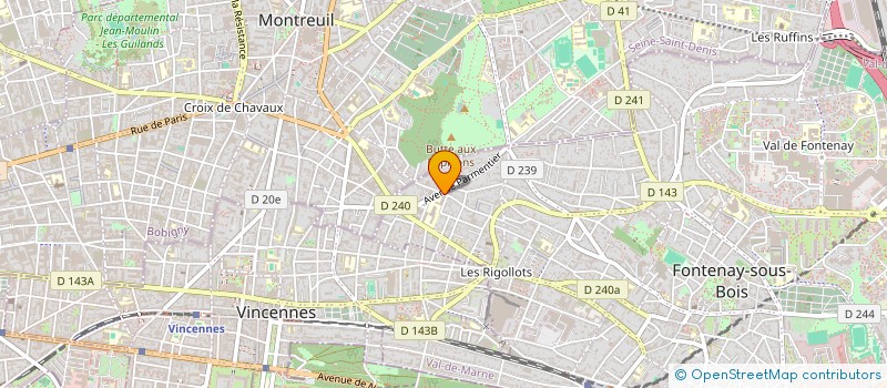 localisation de l'entreprise CONFERENCE NATIONALE DES DIRECTEURS D'ETABLISSEMENTS POUR PERSONNES AGEES ET PERSONNES HANDICAPEES à FONTENAY-SOUS-BOIS