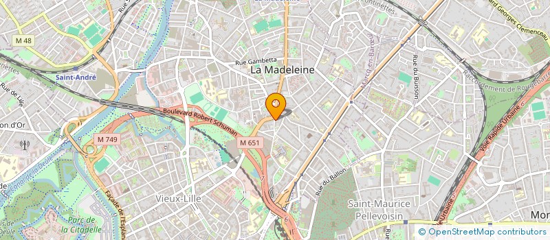 localisation de l'entreprise CONFETTI à LA MADELEINE