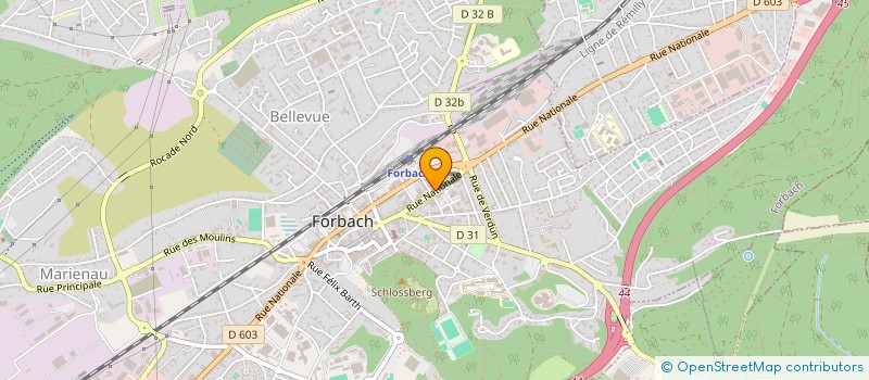 localisation de l'entreprise CONFETTI'S à FORBACH