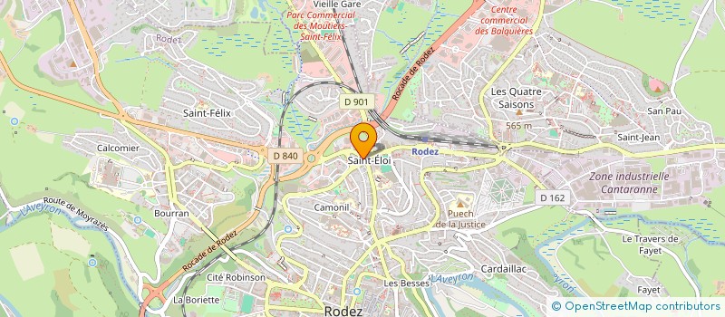 localisation de l'entreprise CONFIA RH  RODEZ