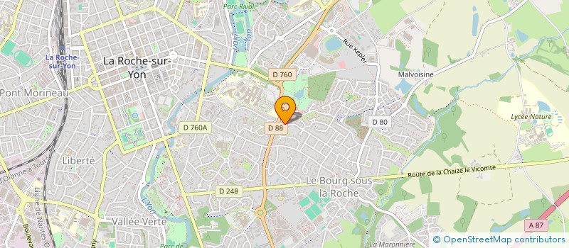 localisation de l'entreprise CONFIANCE IMMOBILIER à LA ROCHE-SUR-YON