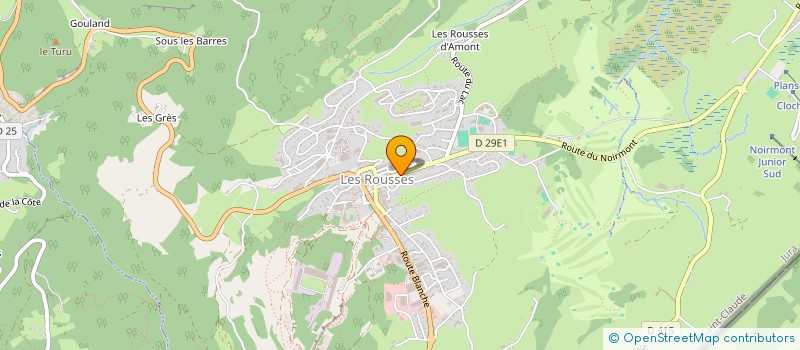 localisation de l'entreprise CONFIANCE PATRIMOINE  LES ROUSSES