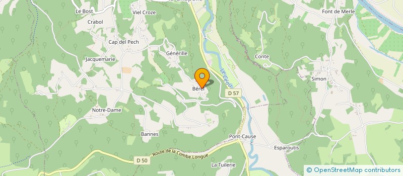 localisation de l'entreprise CONFIDENCE à CASTELNAUD LA CHAPELLE