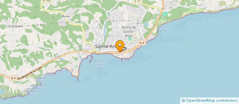 localisation de l'entreprise CONFIDENCES  SAINTE-ANNE