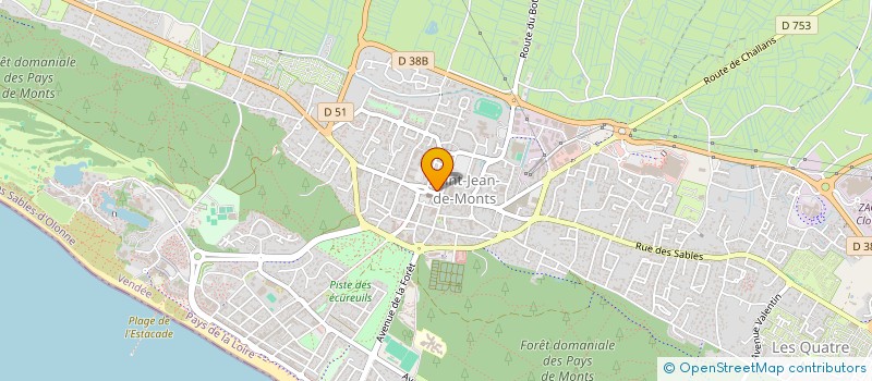 localisation de l'entreprise CONFIDENCES DE VENDEE à SAINT-JEAN-DE-MONTS