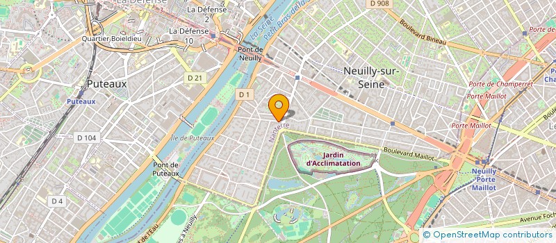 localisation de l'entreprise CONFIDENTIEL PARIS à NEUILLY-SUR-SEINE