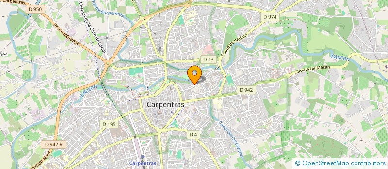 localisation de l'entreprise CONFIDEO à CARPENTRAS