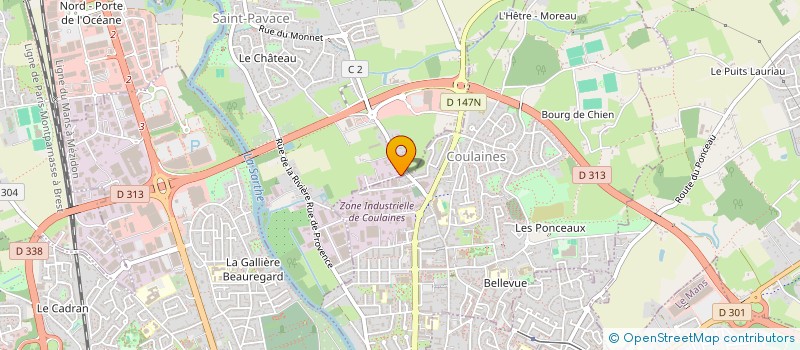 localisation de l'entreprise CONFIMO ALENCON à SAINT-PAVACE