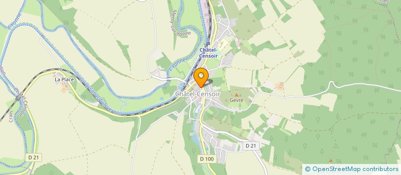 localisation de l'entreprise CONFIN'EN'CIEL  CHATEL-CENSOIR