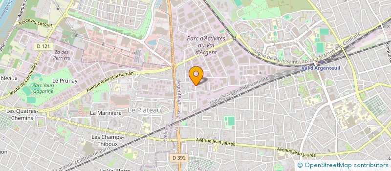 localisation de l'entreprise CONFIS DCH à ARGENTEUIL