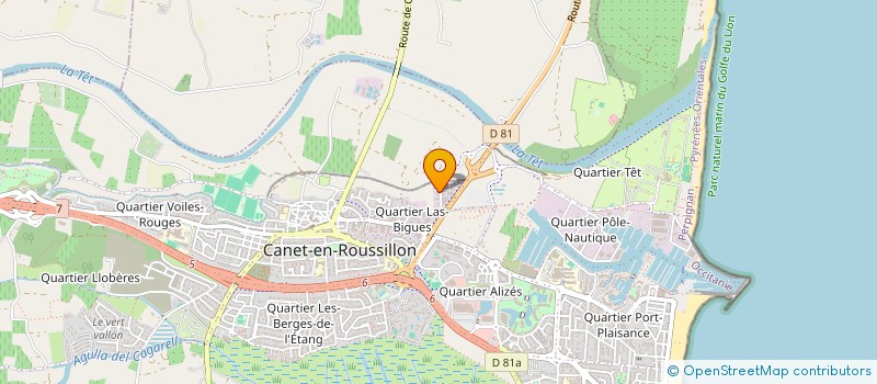 localisation de l'entreprise CONFISERIE CANETOISE SARL à CANET-EN-ROUSSILLON