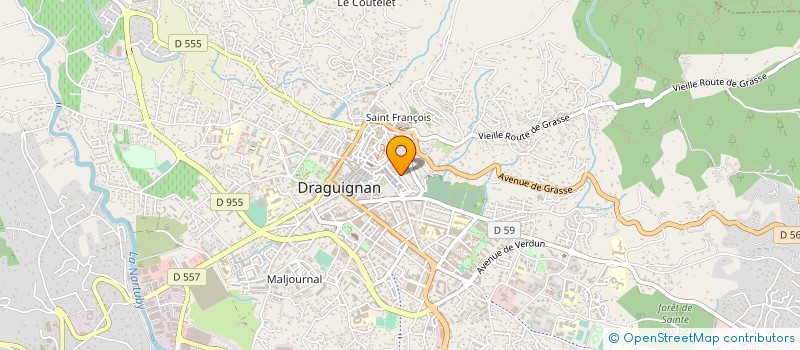 localisation de l'entreprise CONFISERIE DRACENOISE à DRAGUIGNAN
