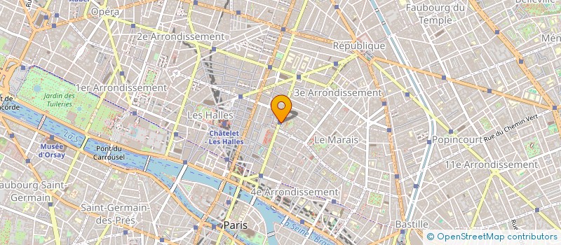 localisation de l'entreprise CONFISERIE DU BEAU BOURG à PARIS