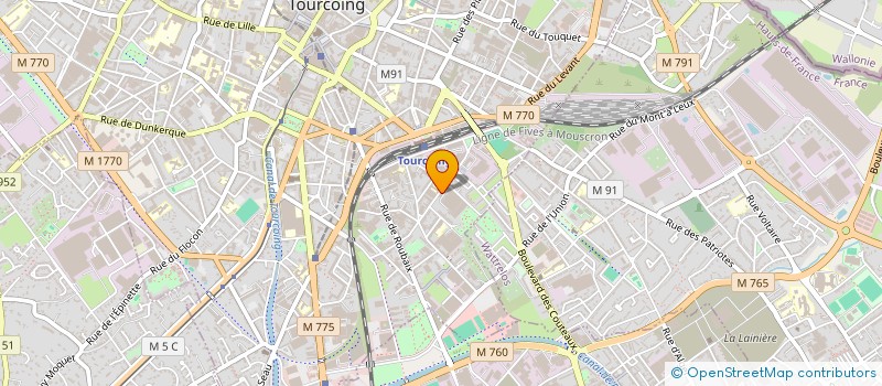 localisation de l'entreprise CONFISERIE DU NORD à TOURCOING