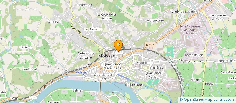 localisation de l'entreprise CONFISERIE DU QUERCY  MOISSAC